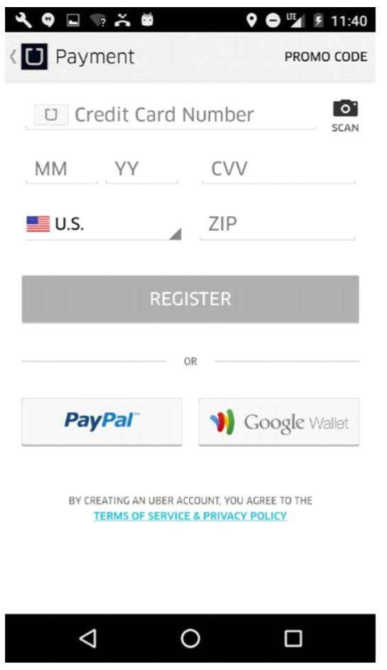payment method screenshot
